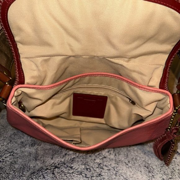 Coach G630479 Limited Edition Studded Pink& Brown SoHo Flap Leather Shoulder Bag - Picture 4 of 6